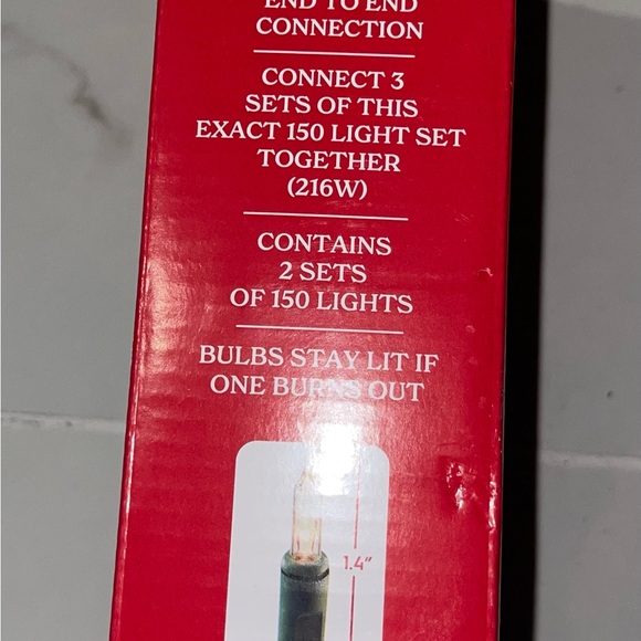 300 Clear Christmas String Lights 62.5 Ft Incandescent Bulb Mini Lights - Picture 6 of 9